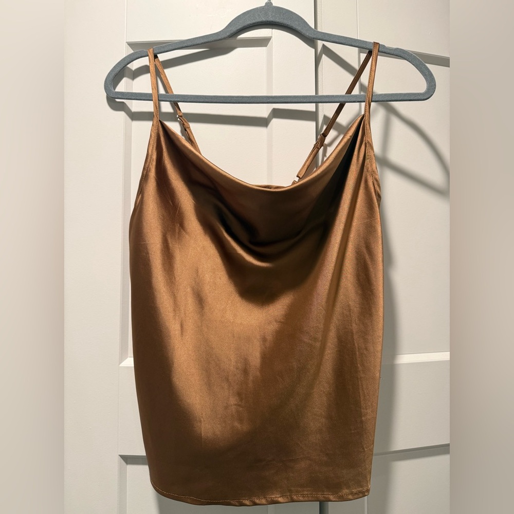 Bronze Satin Camisole